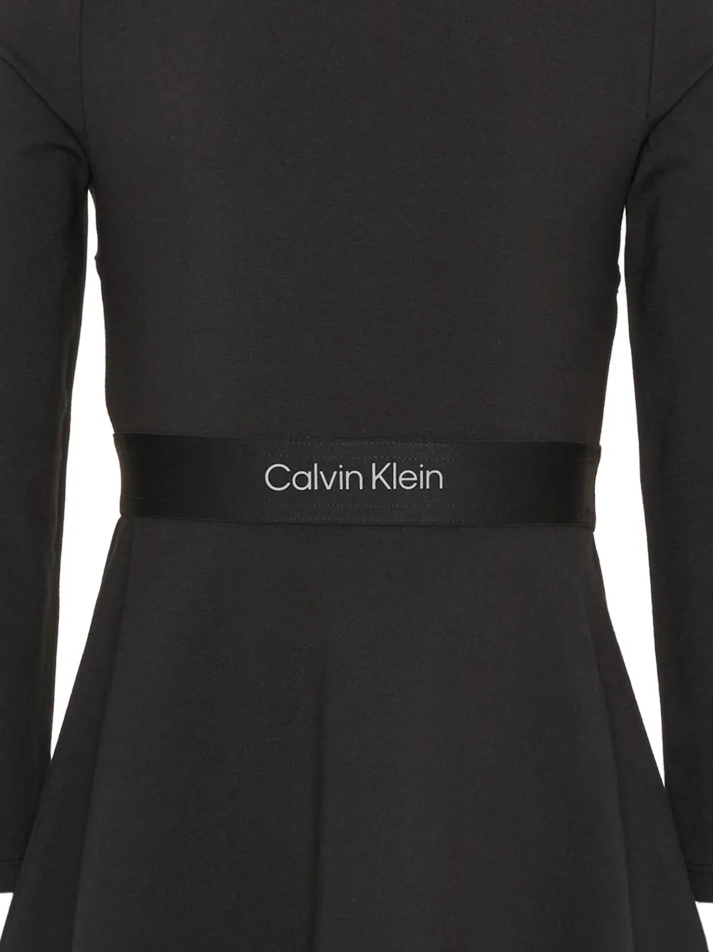 Calvin Klein Kids Jurk met logoband Zwart