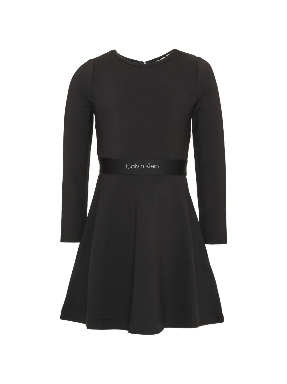 Calvin Klein Kids robe à bande logo - Noir Calvin Klein Kids robe à bande logo - Noir