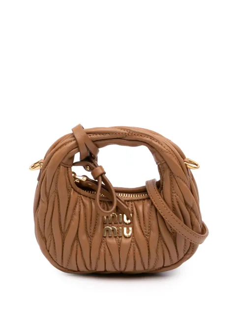 Miu Miu Pre-Owned 2021-2026 Micro Nappa Matelasse Wander Bag satchel