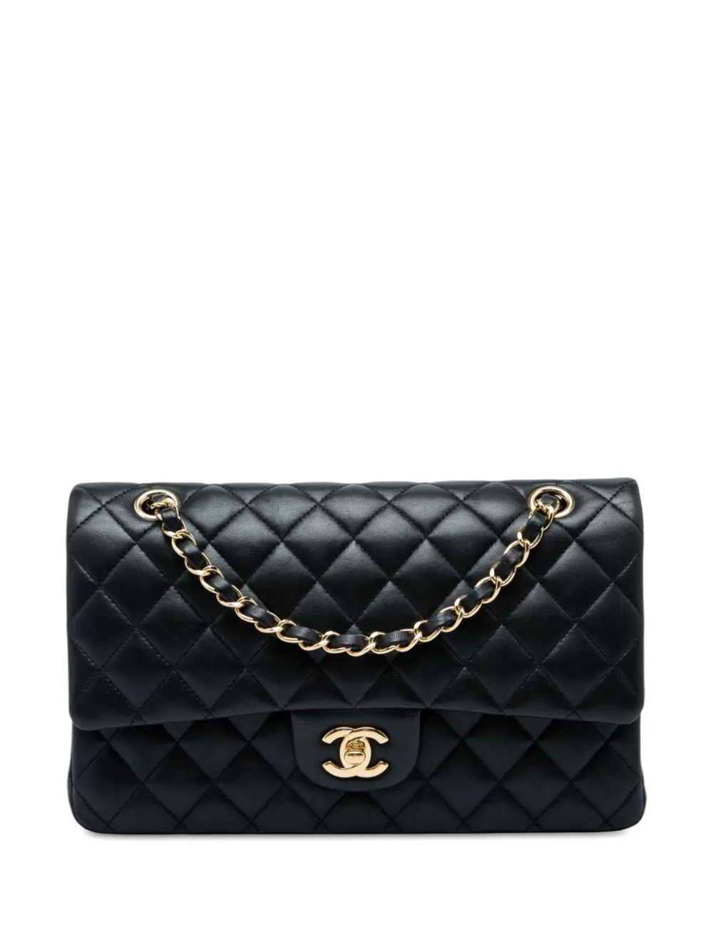CHANEL Pre-Owned 2014 Medium Classic Lambskin Double Flap shoulder bag - Nero