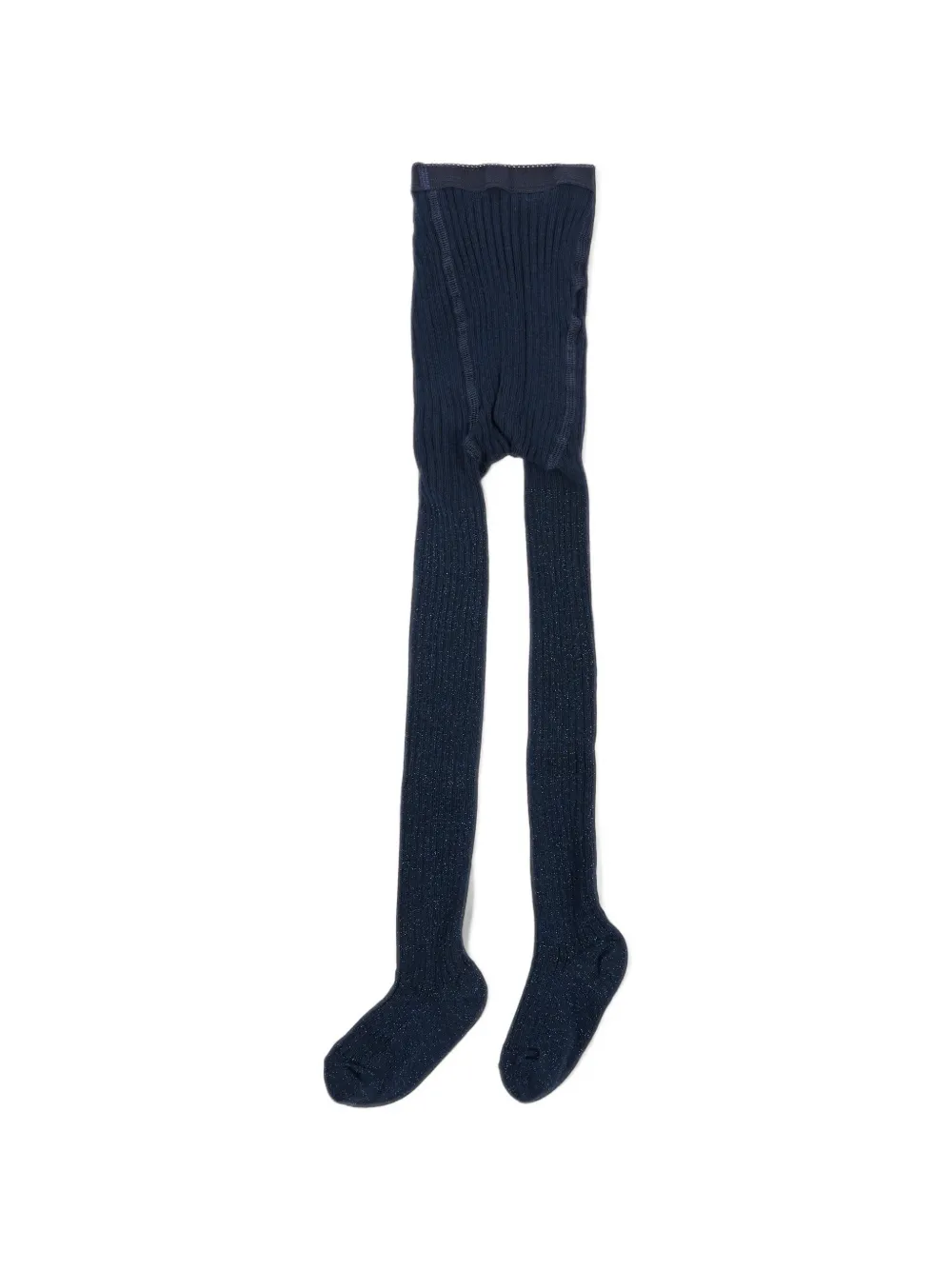 Molo Geribbelde panty met glitter-effect Blauw