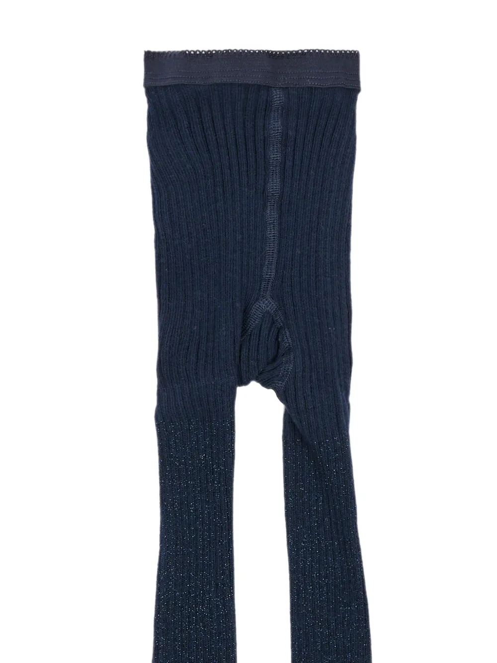 Molo Geribbelde panty met glitter-effect Blauw