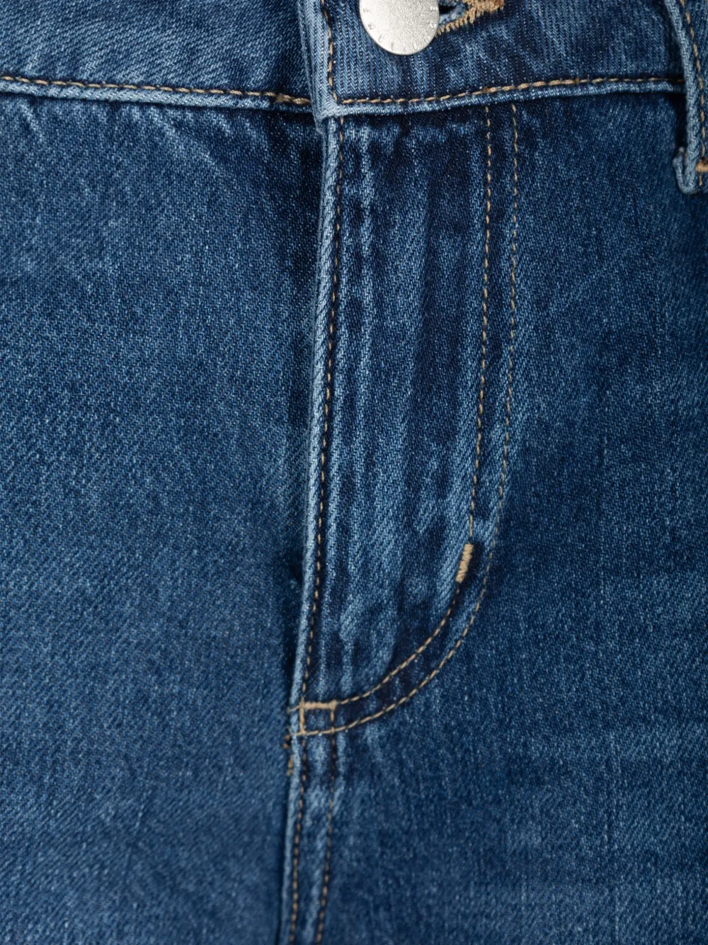 L'Agence Wanda jeans met wijde pijpen Blauw
