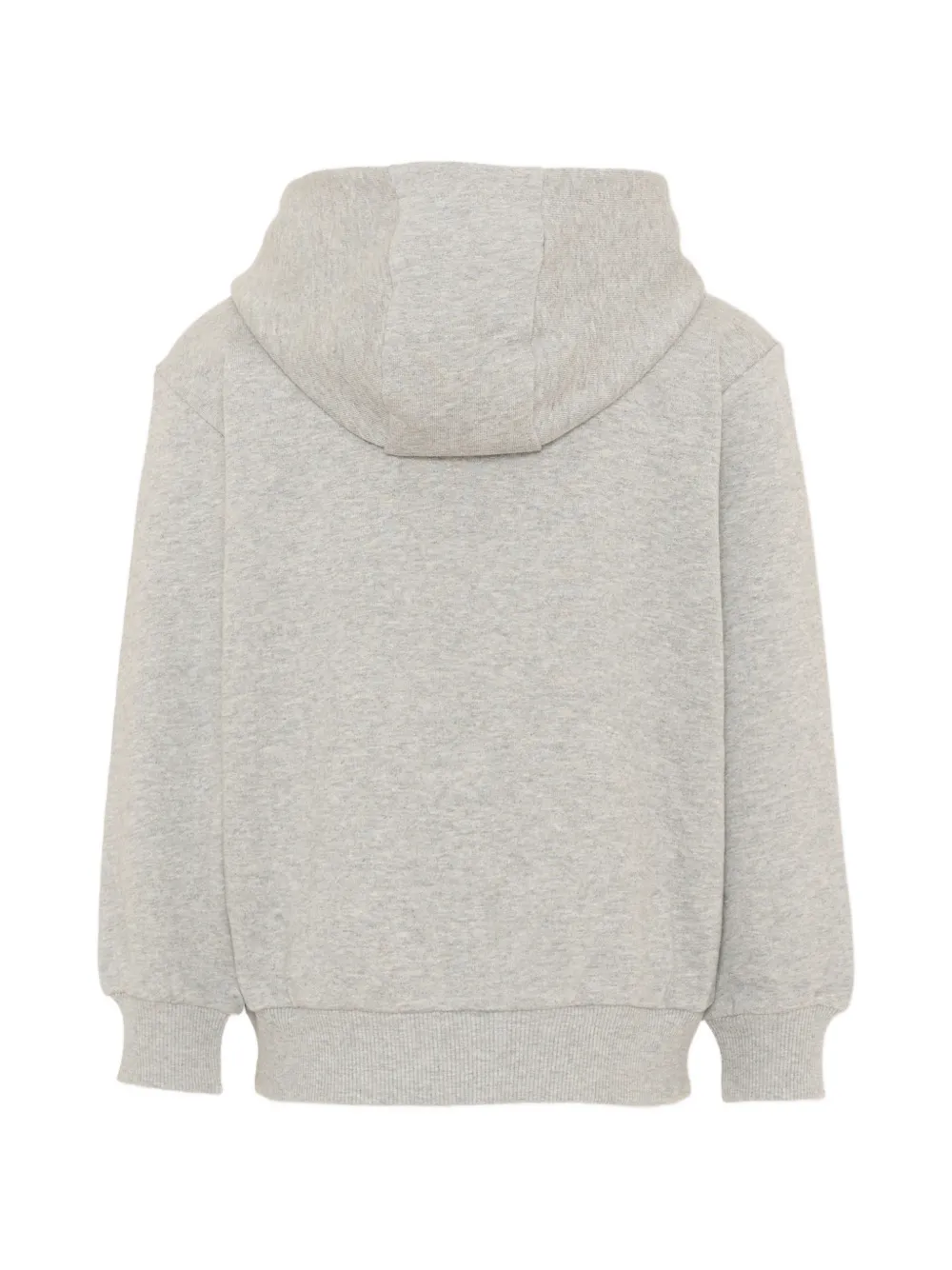Balmain Kids Hoodie met logoprint en rits Grijs