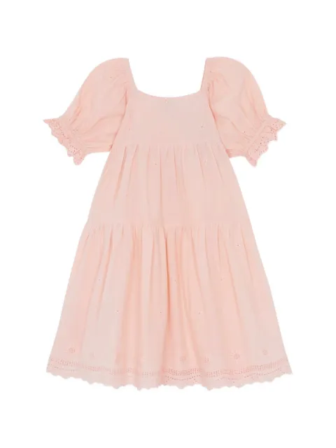 Bonton Gestuftes Kleid mit Stickerei