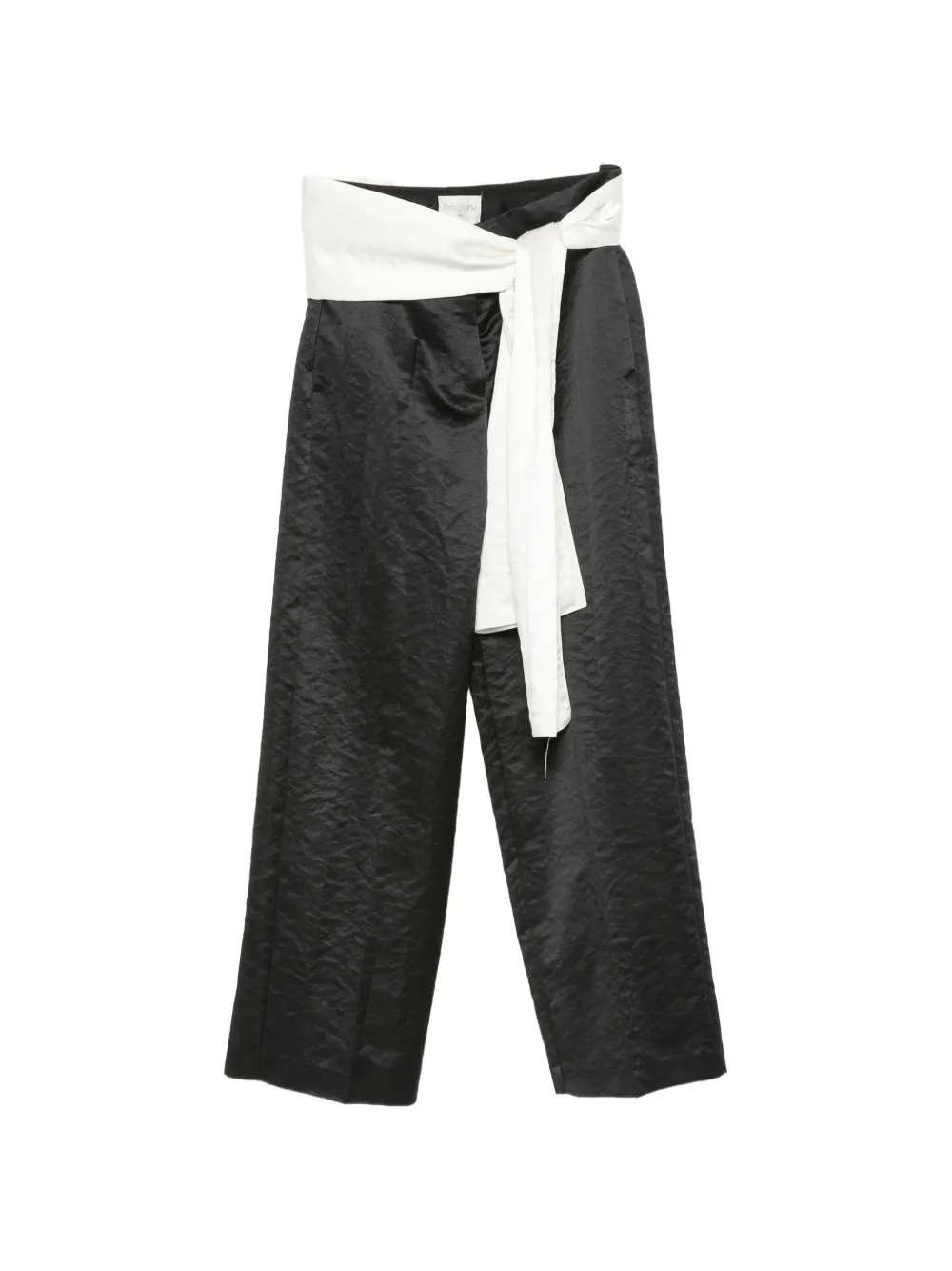 Forte Forte satin-finish wide-leg trousers