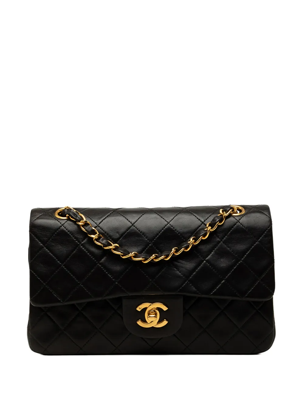 CHANEL Pre-Owned 1996-1997 Small Classic Lambskin Double Flap shoulder bag - Nero