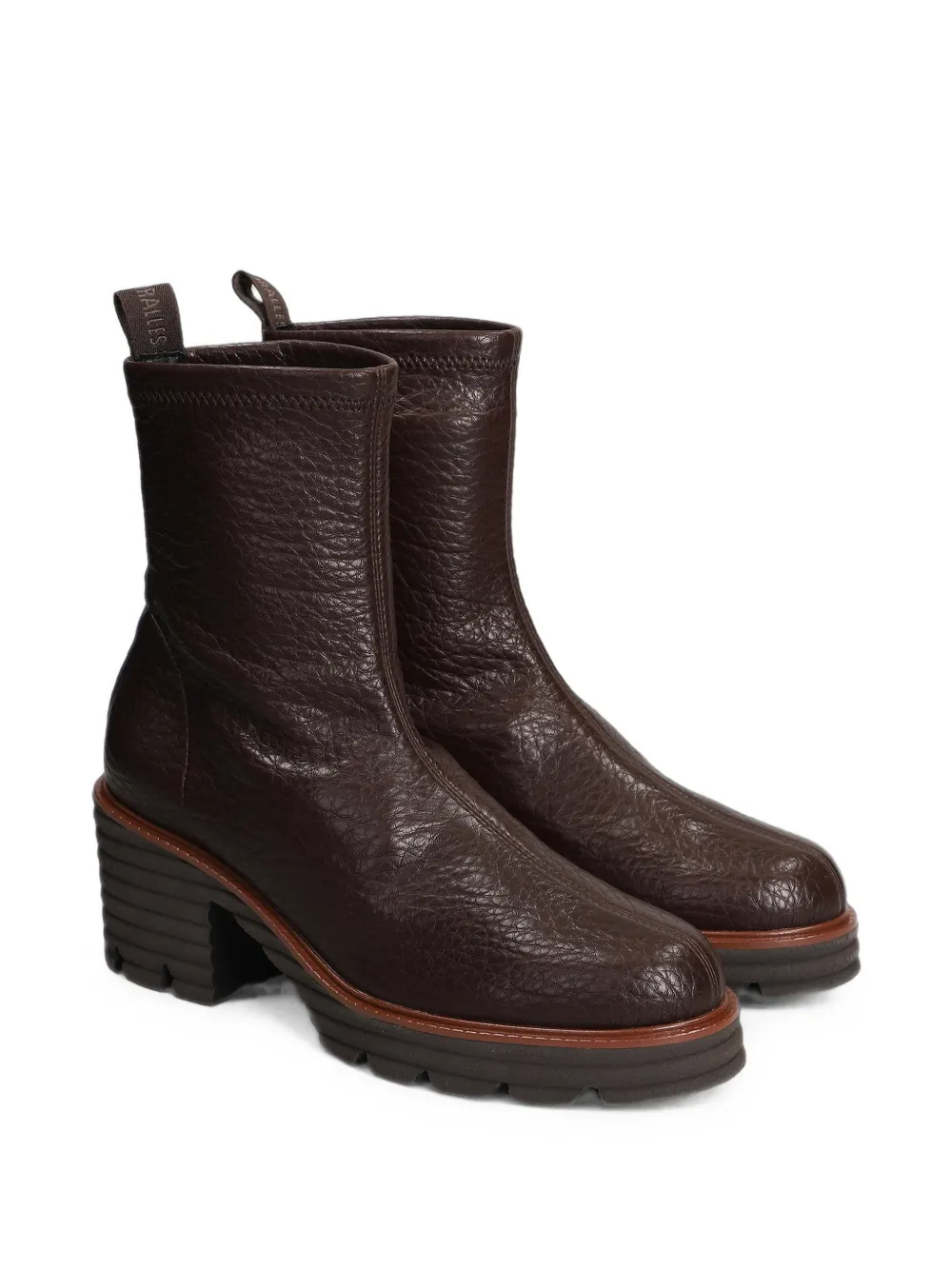Pedro Miralles grained-leather ankle boots Bruin