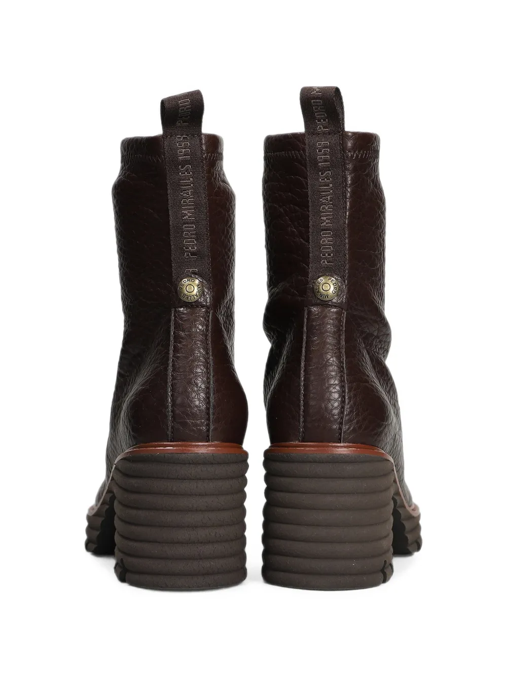 Pedro Miralles grained-leather ankle boots Bruin