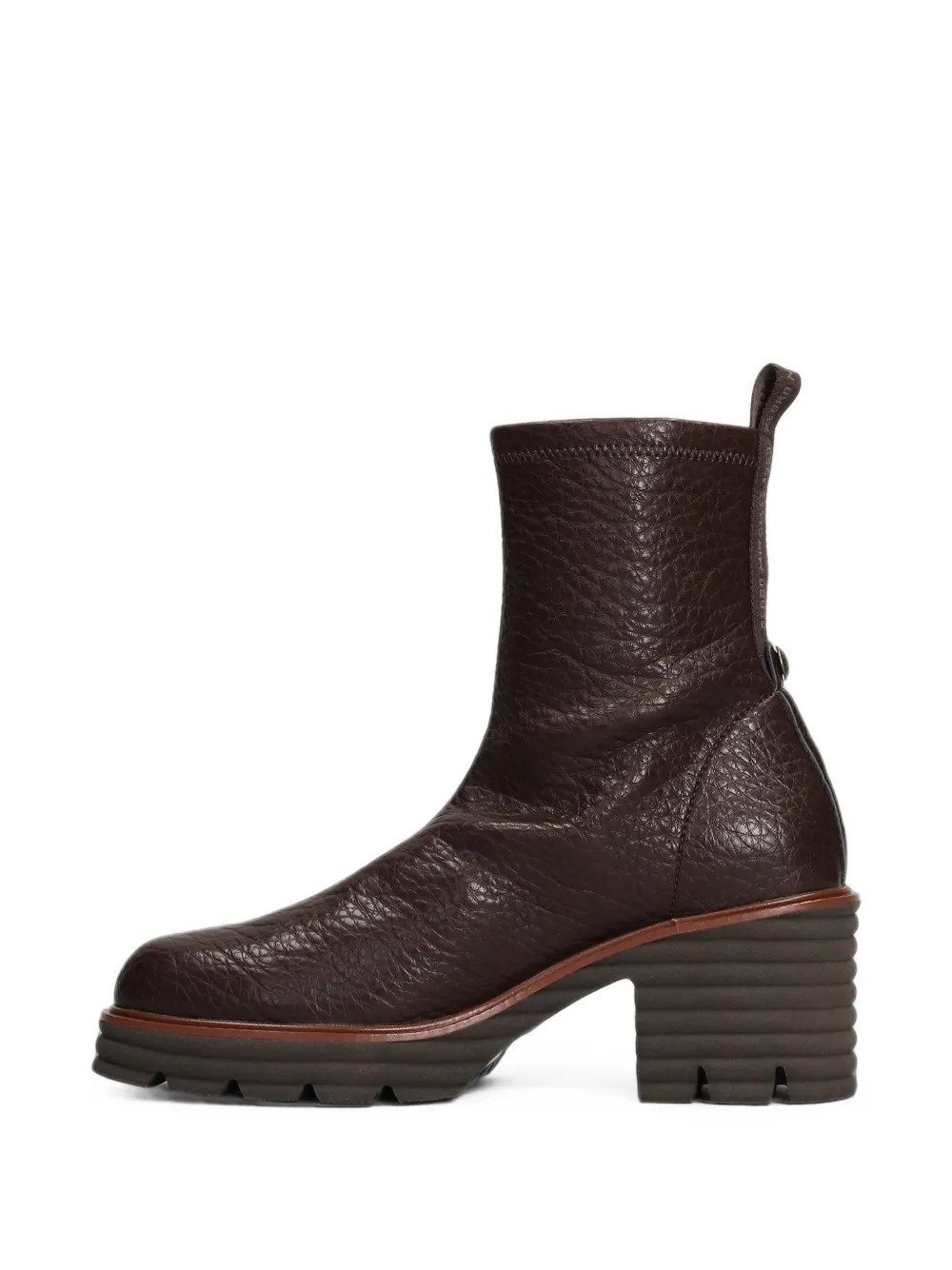 Pedro Miralles grained-leather ankle boots Bruin