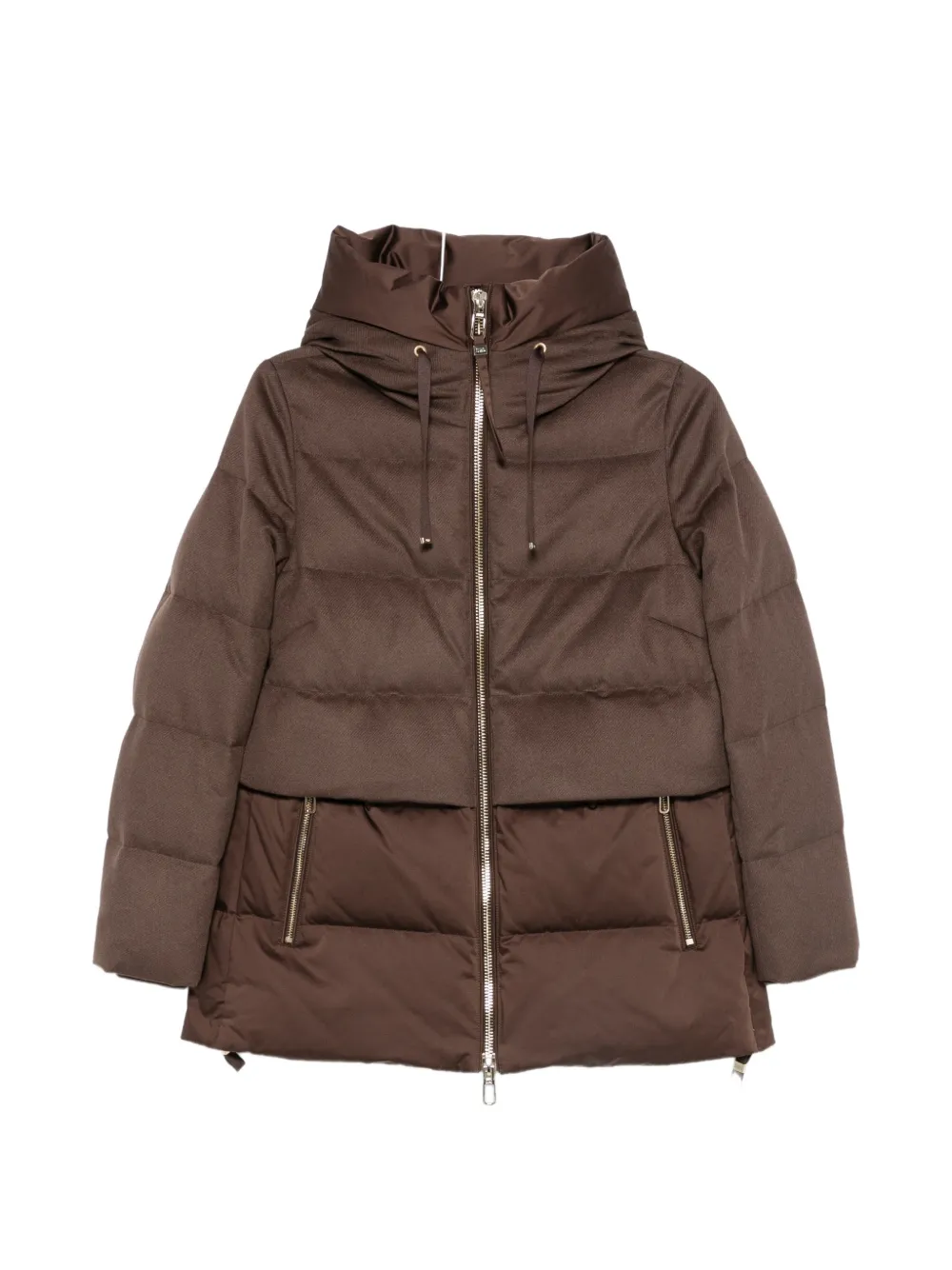 Duno Keiko Prato hooded padded coat - Marrone
