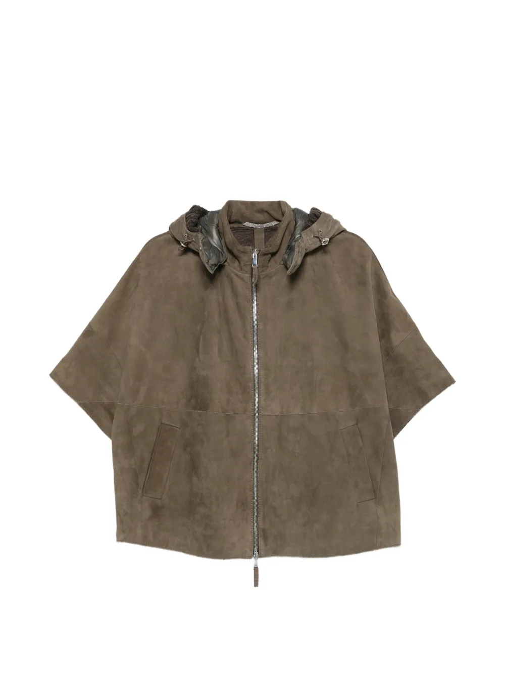 The Jackie Leathers Alaska hooded suede jacket