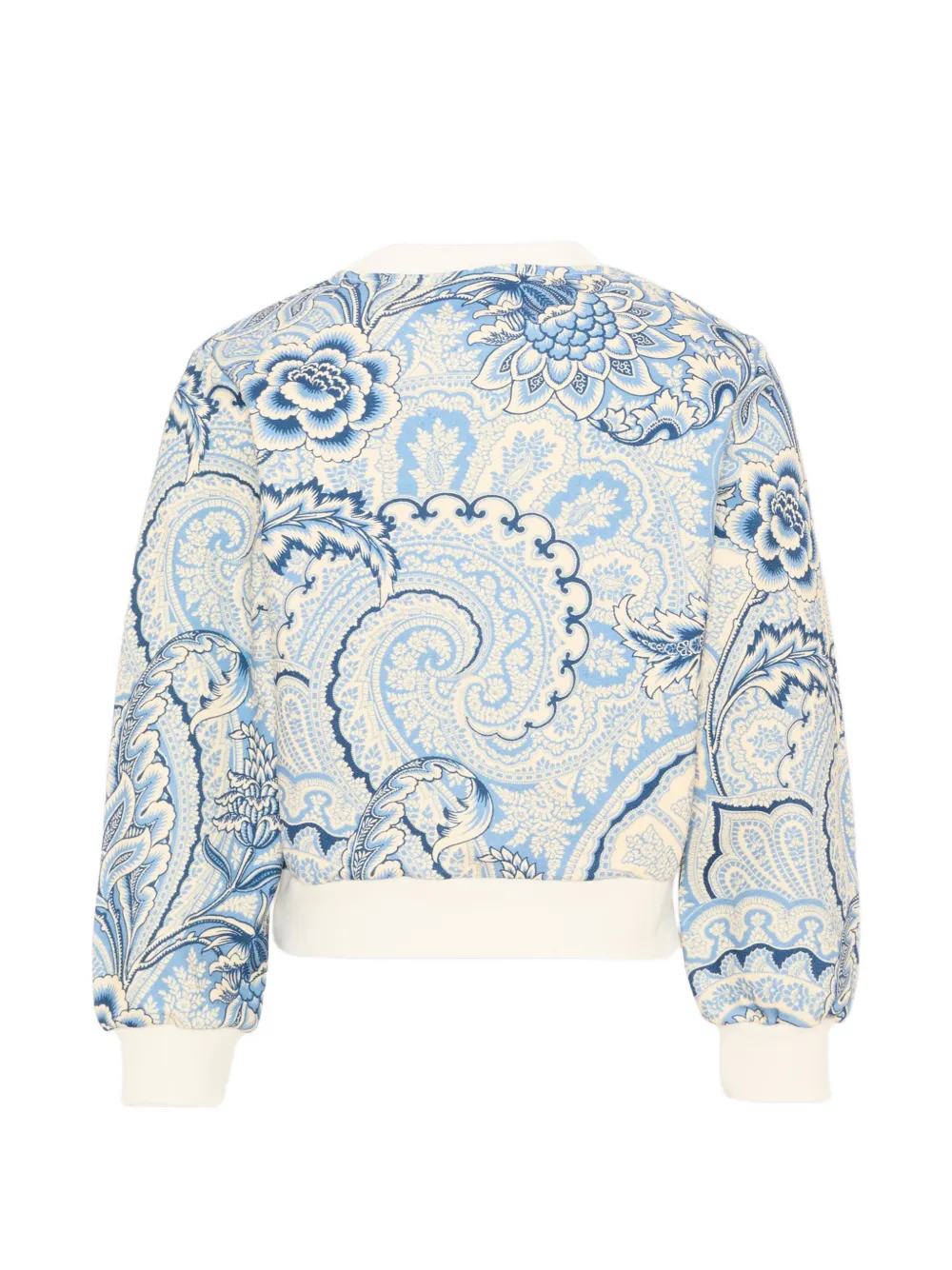 ETRO KIDS paisley-print logo-embroidered sweater Blauw
