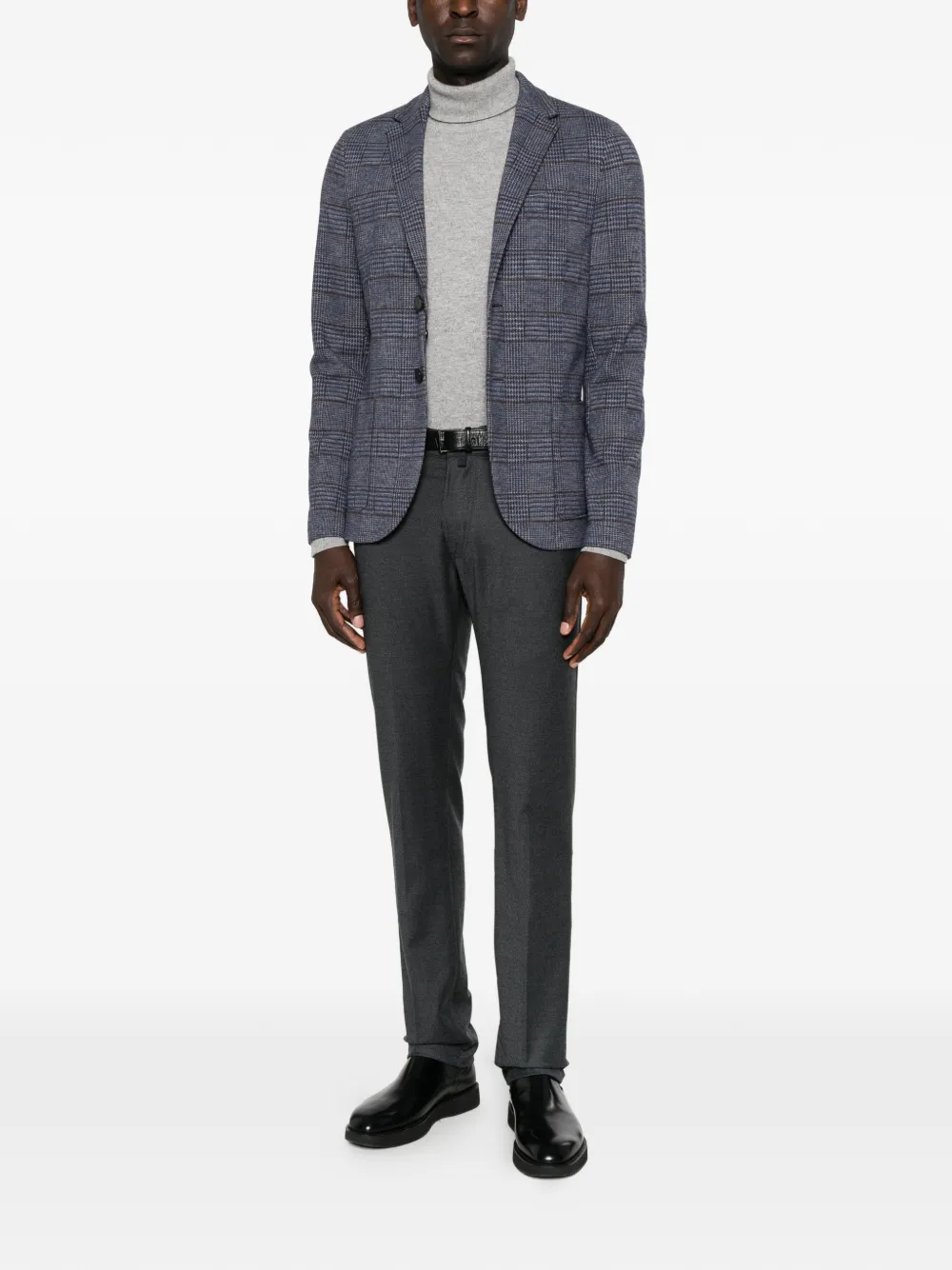 Jacob Cohën Straight broek met logopatch Grijs