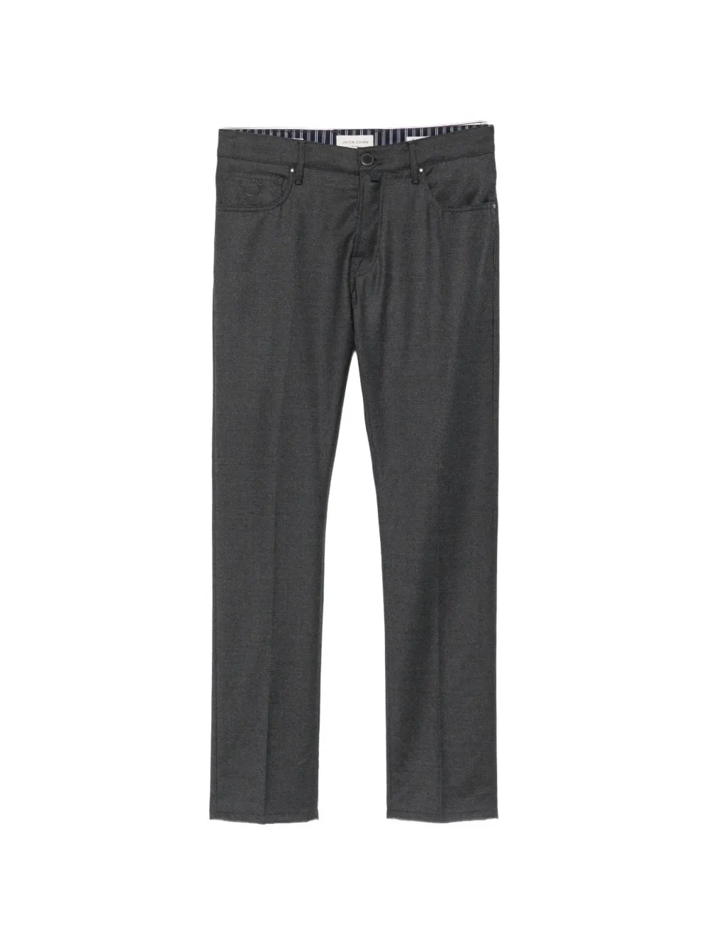 Jacob Cohën logo-patch straight-leg trousers
