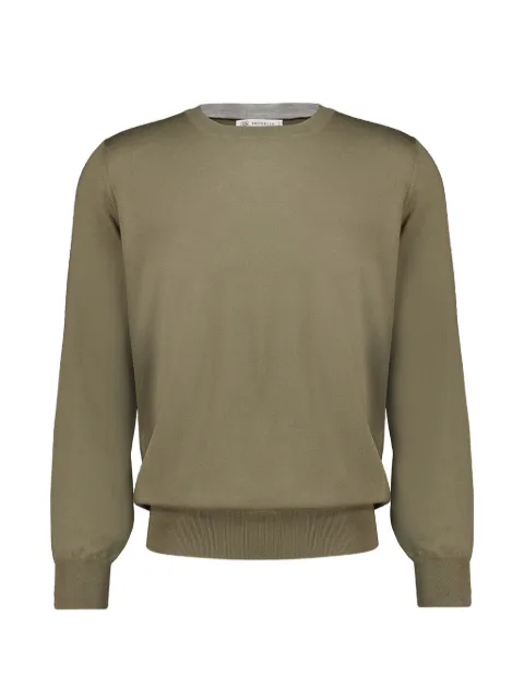Brunello Cucinelli crew-neck ribbed-trim sweater