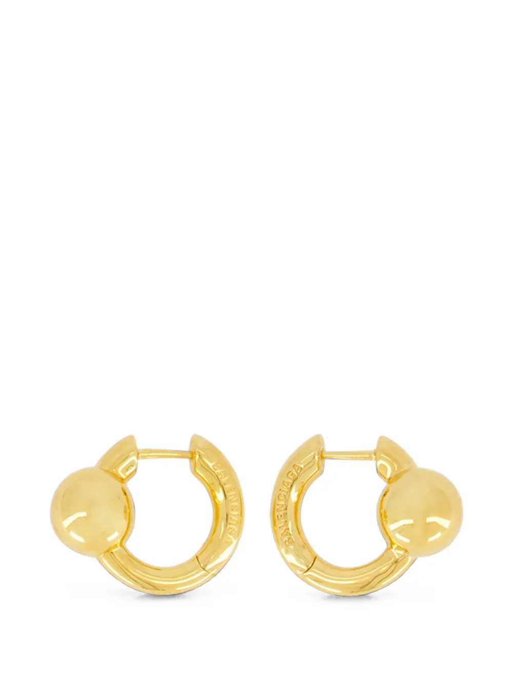 Balenciaga Atom hoop earrings