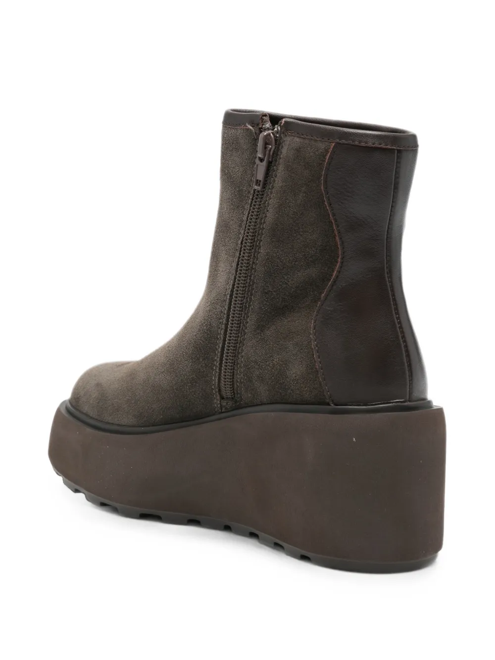 CAFèNOIR suede platform ankle boots Bruin