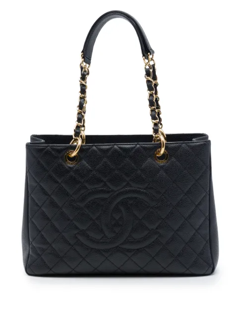 CHANEL Pre-Owned 2012-2013 Caviar Grand Shopping tote bag