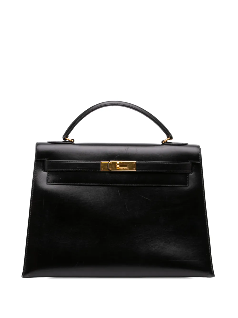 Hermès Pre-Owned 1986 Box Calf Kelly Sellier 32 satchel - Nero