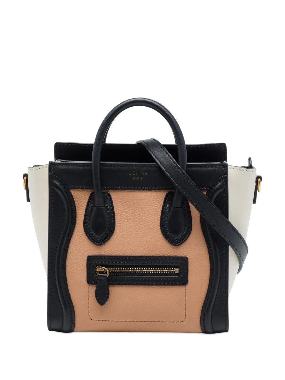 Celine Pre-Owned 2013 nano Luggage Tote Satchel-Tasche - Braun