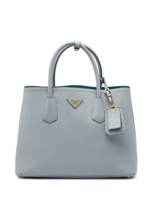 PRADA パーティーバッグ グレー Prada Pre-Owned 2010-2026 Medium Saffiano Lux Galleria Double Zip