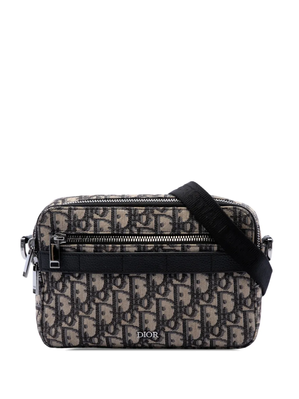 Christian Dior Pre-Owned 2021 Oblique Safari Umhängetasche aus Canvas - Blau