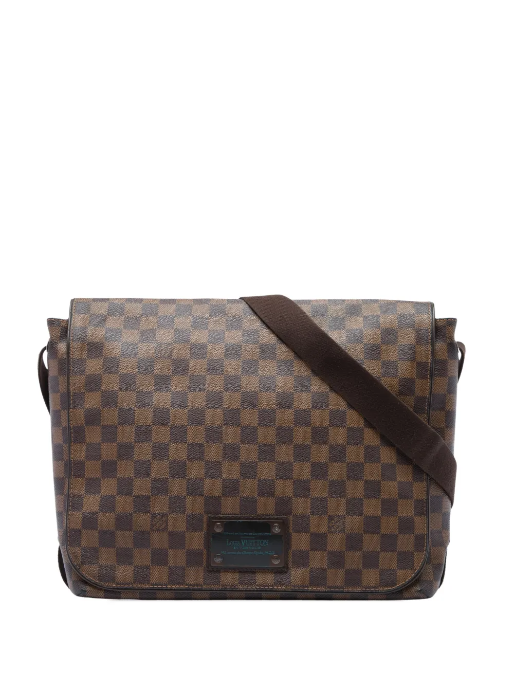 Louis Vuitton Pre-Owned 2011 Damier Ebene Brooklyn GM Umhängetasche - Braun