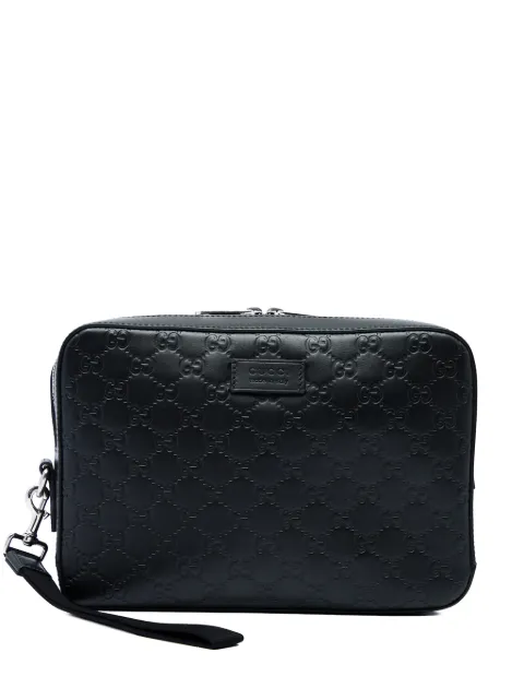 Gucci Pre-Owned 2016-2026 Guccissima Wristlet clutch bag