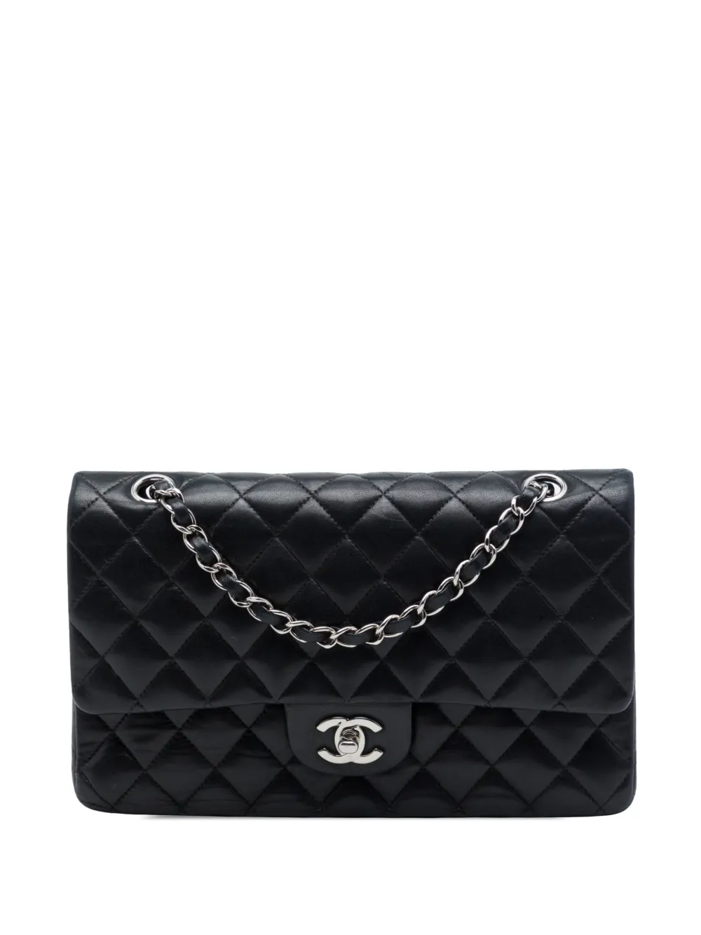 CHANEL Pre-Owned 2003-2004 Medium Classic Lambskin Double Flap shoulder bag - Nero