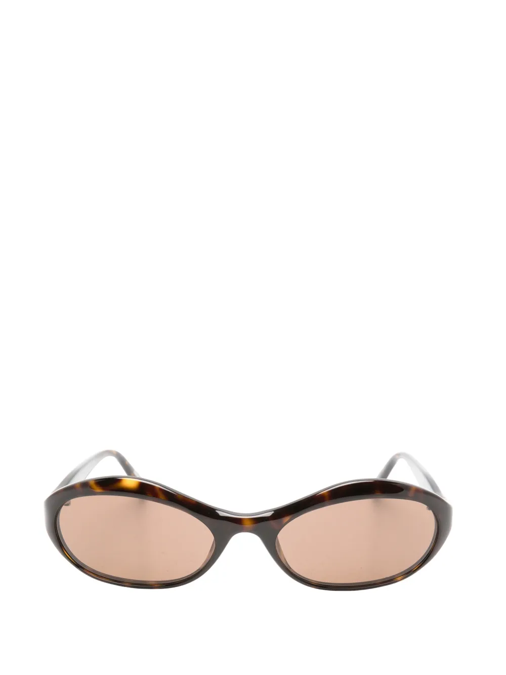 Magda Butrym tortoiseshell-effect round-frame sunglasses - Marrone