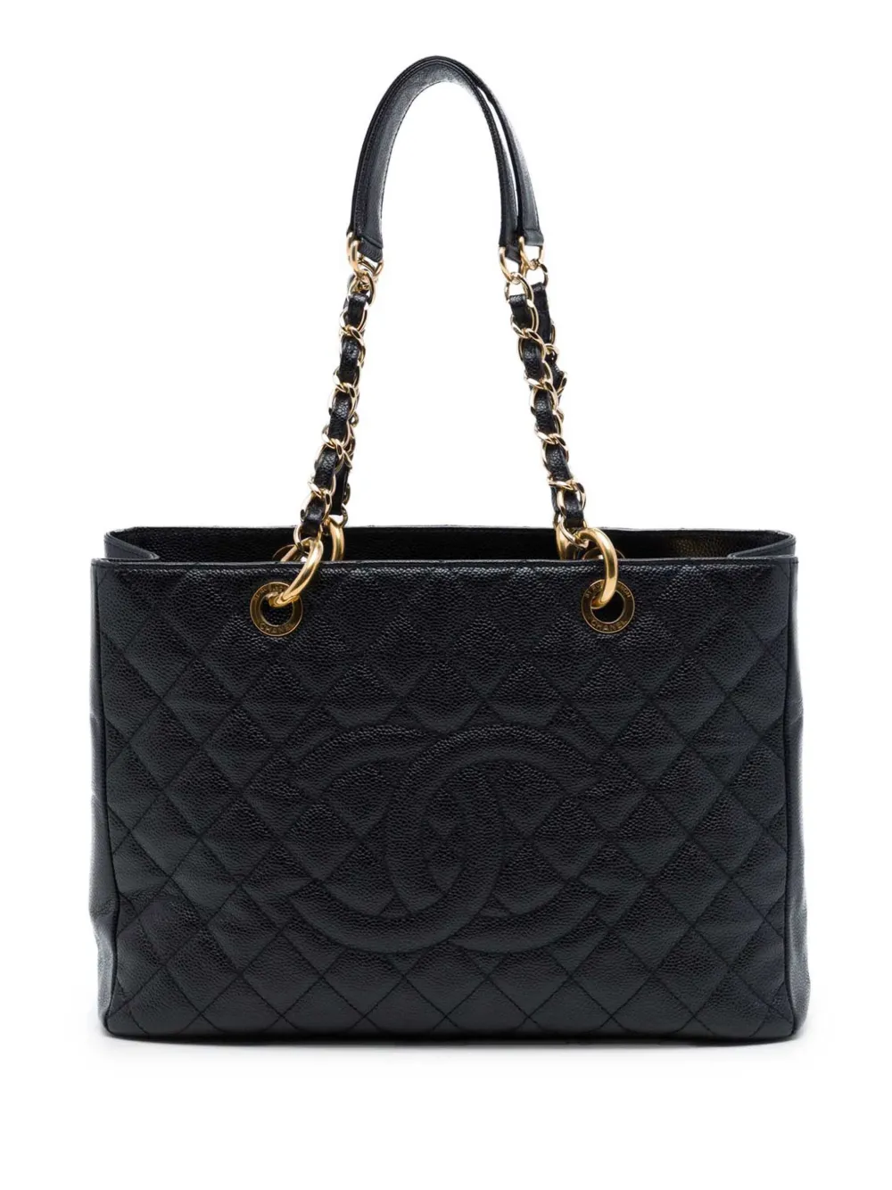 CHANEL Pre-Owned 2010-2011 Caviar Grand Shopping tote bag - Black