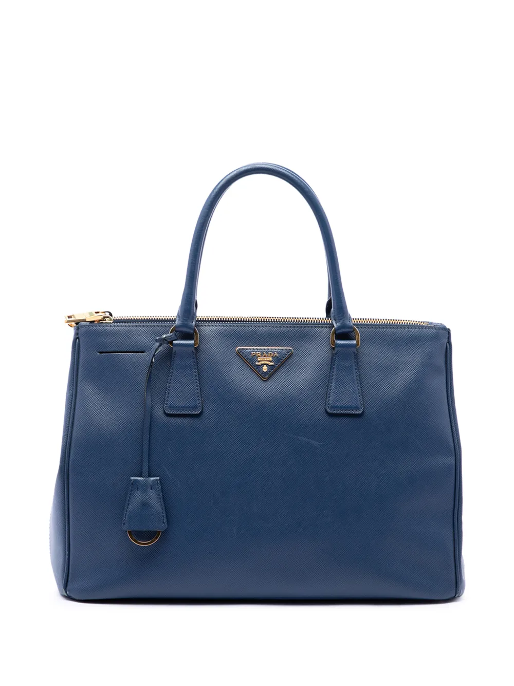 Prada Pre-Owned 2013-2026 große Saffiano Lux Galleria Tote Bag mit Reißverschluss - Blau