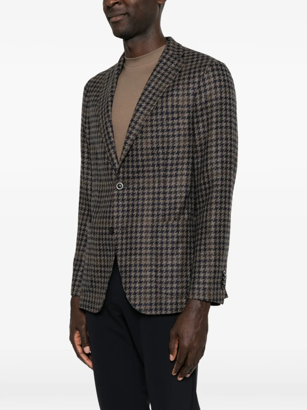 Boglioli Houndstooth-pattern Blazer In Multi