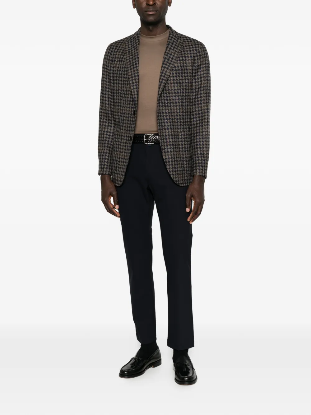 Boglioli Houndstooth-pattern Blazer In Multi