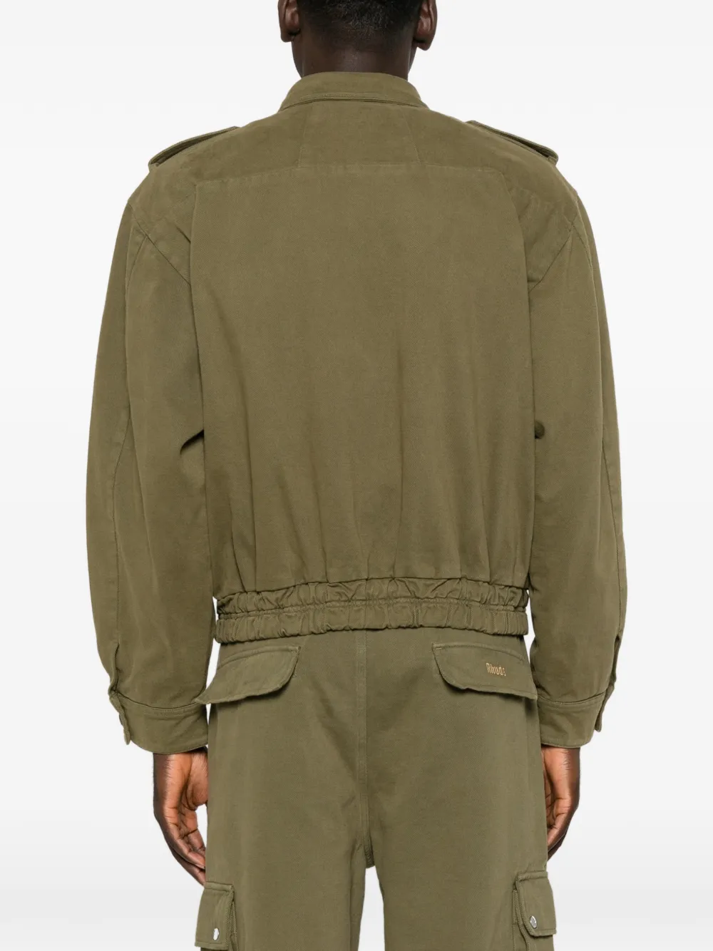 RHUDE Bomberjack met geborduurd logo Groen