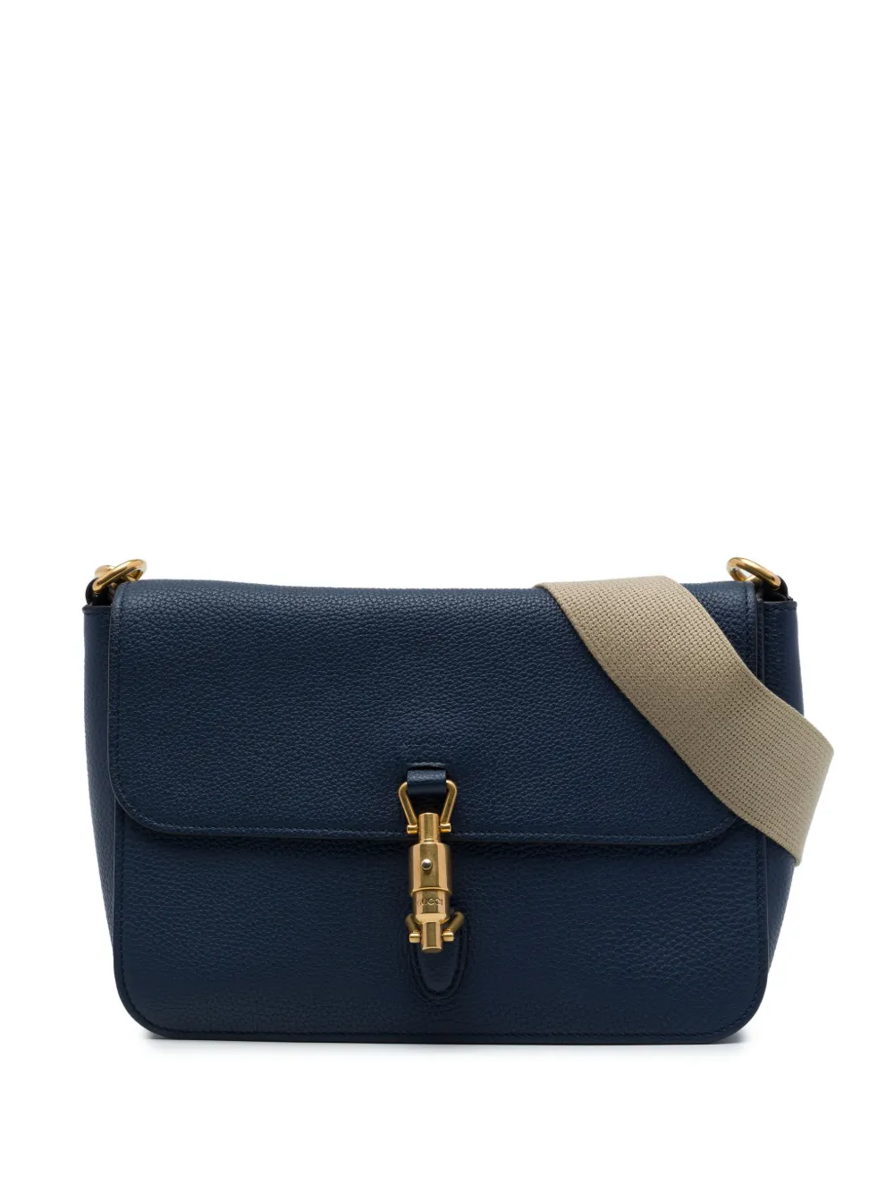 Gucci Pre-Owned 2016-2026 Soft Jackie Umhängetasche aus Kalbsleder - Blau