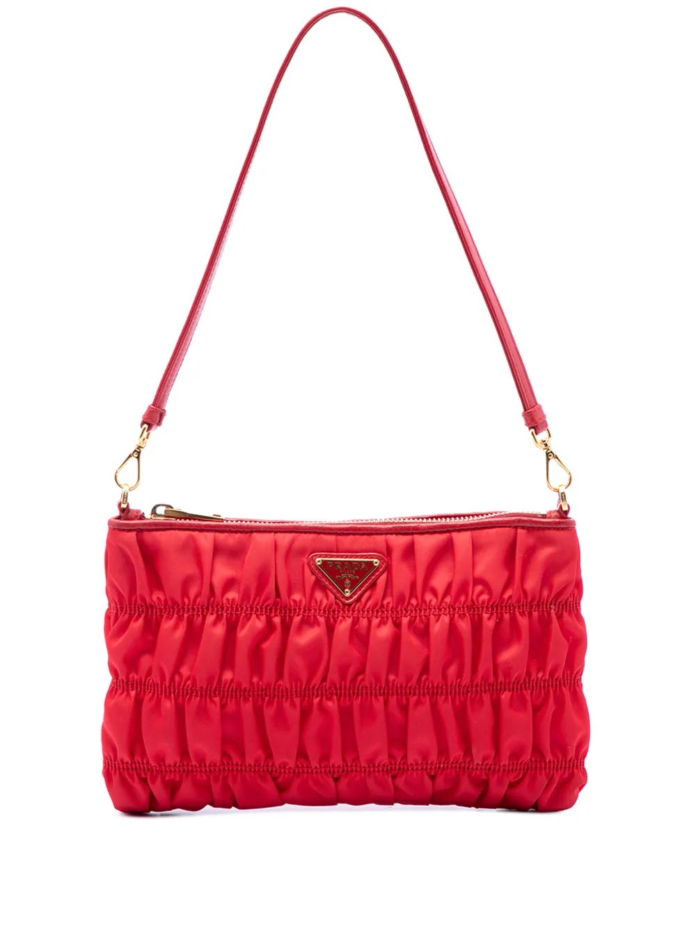 Prada Pre-Owned 2000-2013 Tessuto Gaufre shoulder bag - Rosso