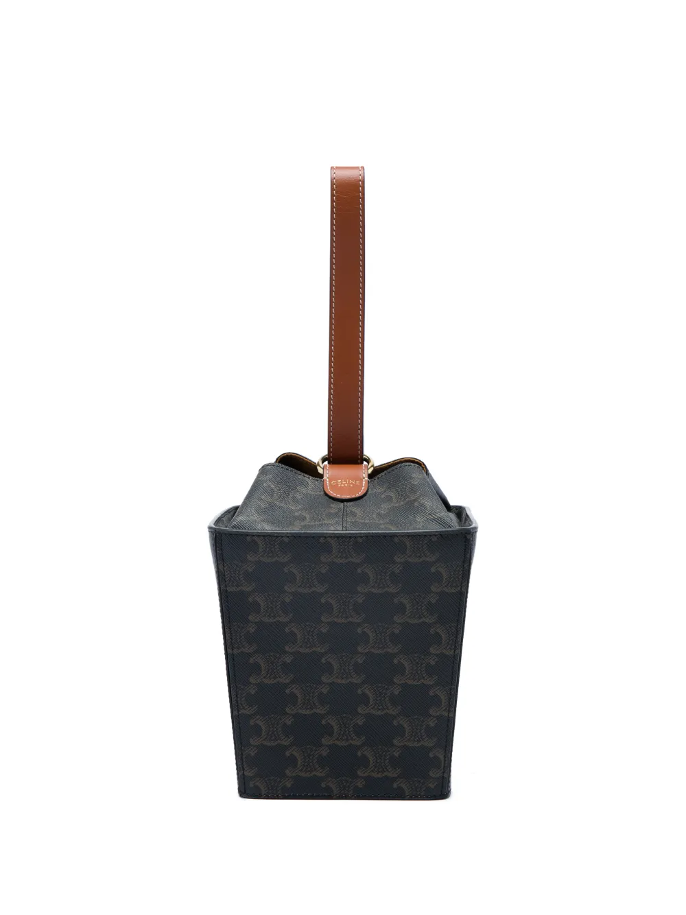 Celine Pre-Owned sac à main Box en toile enduite Triomphe (2021) - Marron