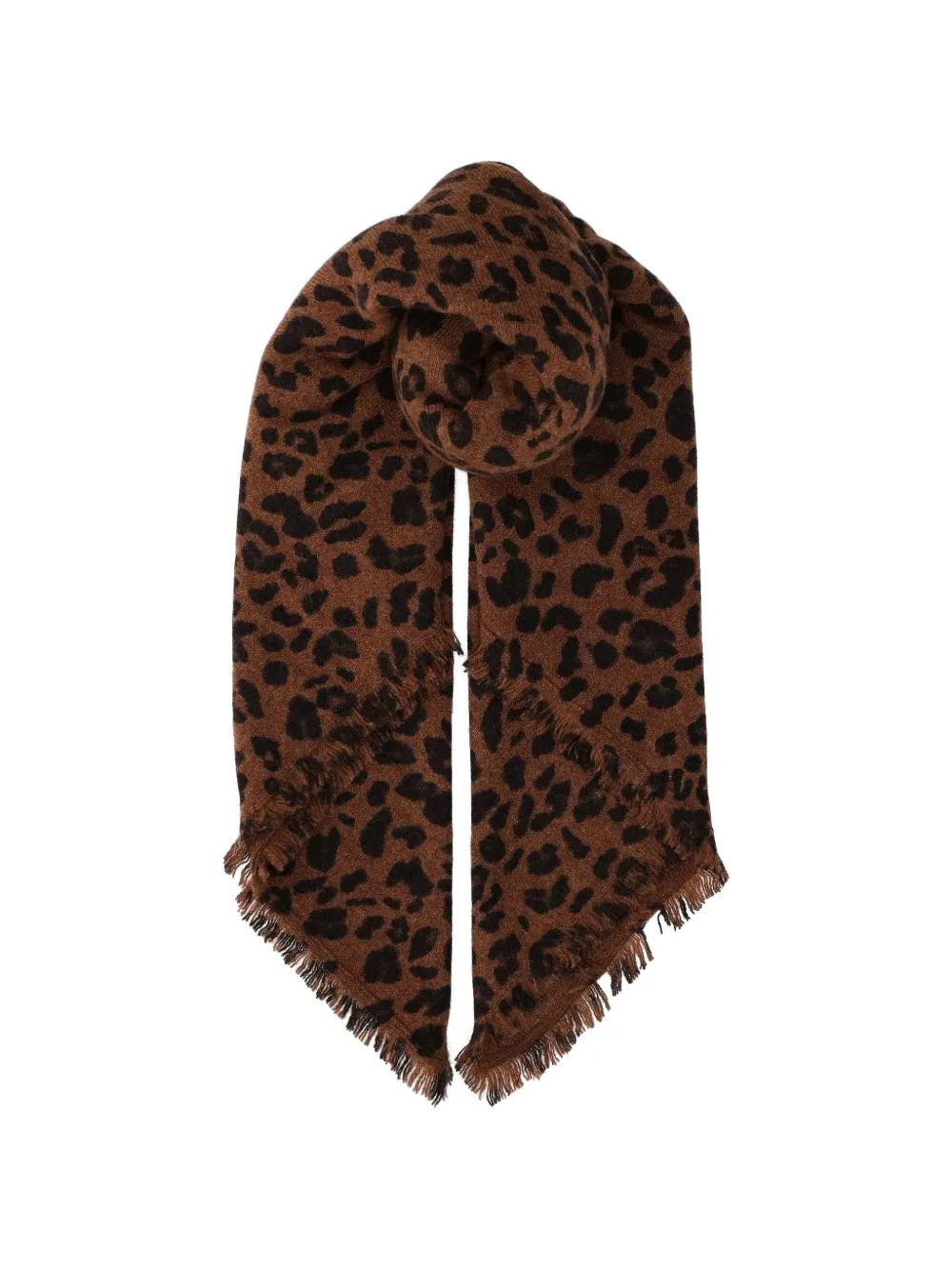kujten Hachiko leopard-print scarf