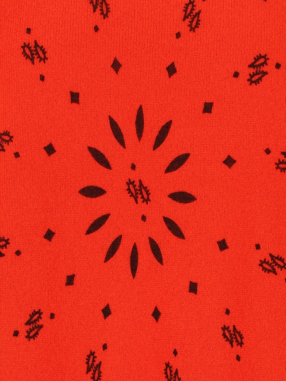 kujten Mela trui met bandana-print Oranje