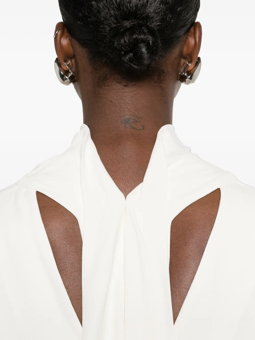 TOTEME Gedrapeerde top met col Beige