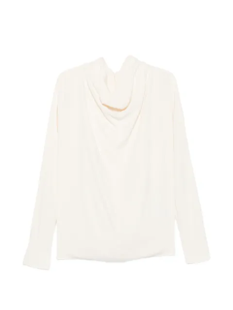 TOTEME cowl-neck draped top