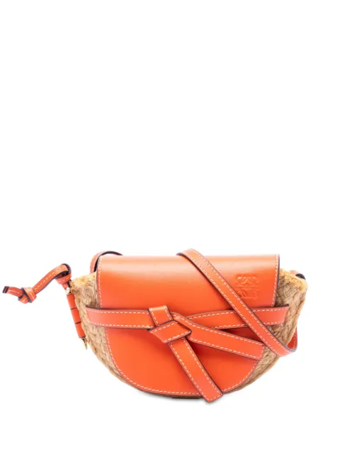 Loewe Pre-Owned 2019 Mini Raffia Gate crossbody bag