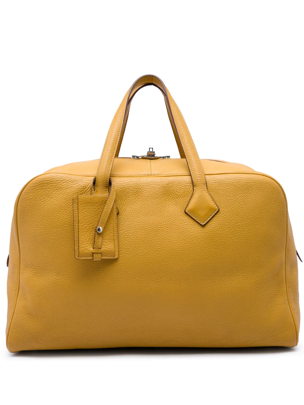 Hermès Pre-Owned 2008 Clemence Victoria II Reisetasche 43cm - Gelb