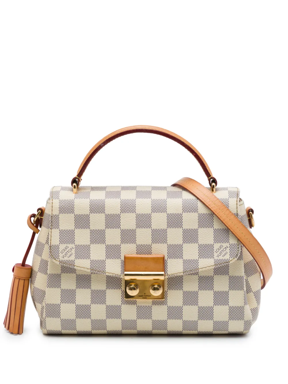 Louis Vuitton Pre-Owned 2016 Damier Azur Croisette satchel - Bianco