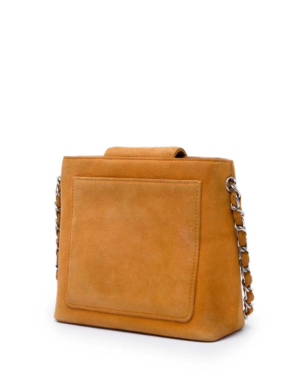 CHANEL Pre-Owned 1997-1999 CC Suede Handbag | Brown | FARFETCH