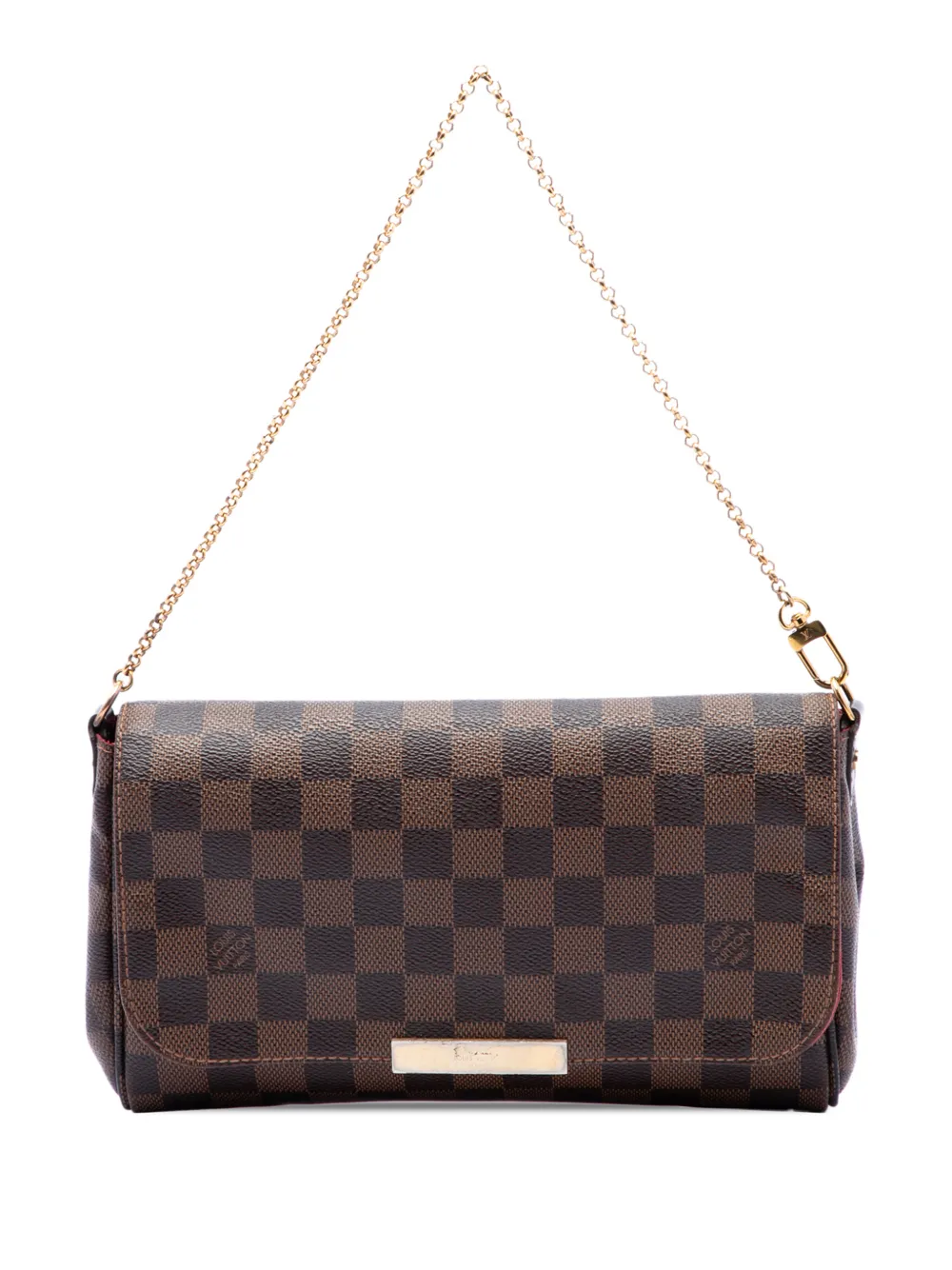 Louis Vuitton Pre-Owned 2015 Damier Ebene Favorite MM satchel - Brown