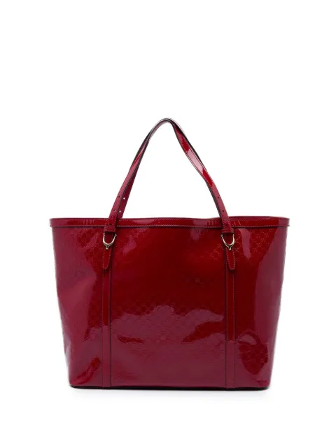 Gucci Pre-Owned 2016-2026 Microguccissima Patent Nice tote bag