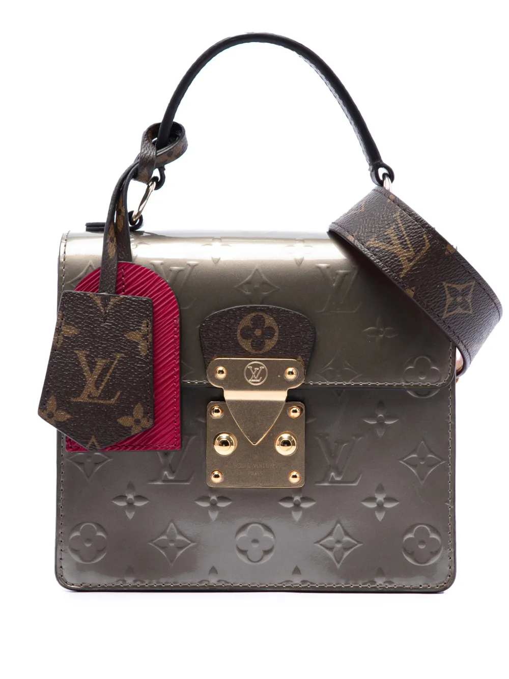 Louis Vuitton Pre-Owned 2019 Monogram Vernis Spring Street satchel - Marrone
